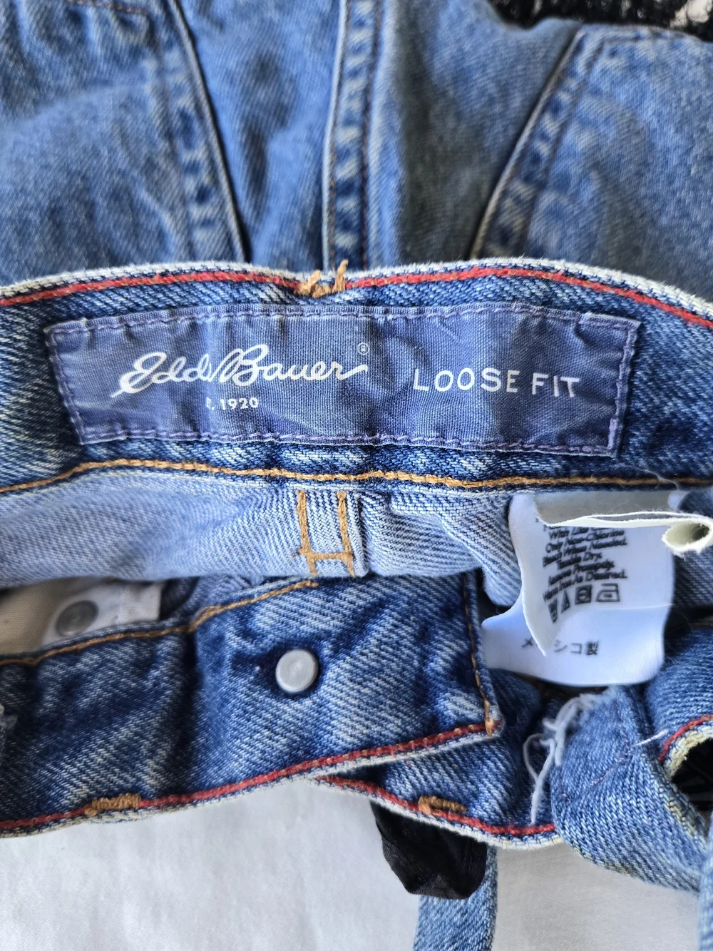 Vtg Upcycled Eddie Bauer Denim Tote Bag – Boho Y2K Butterfly & Bandana Purse